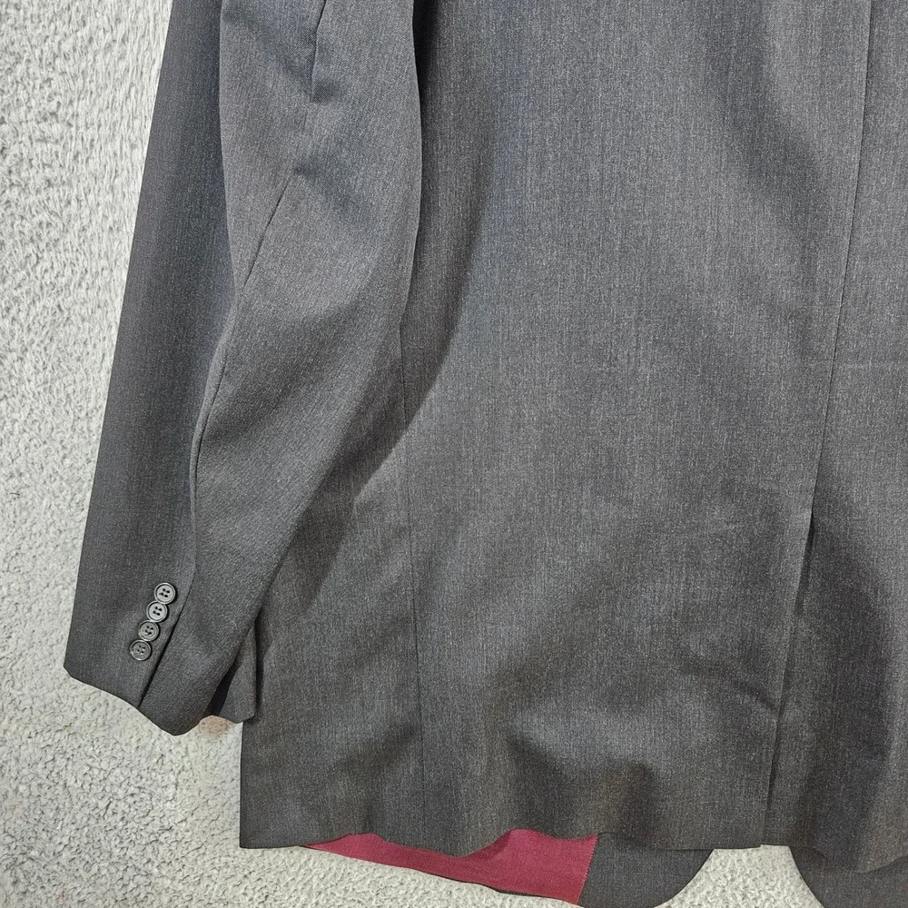 Jack Victor Classic Rochester‎ Mens Charcoal Gray Wool Blazer Sport Coat 56R